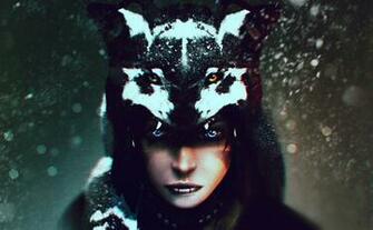 Fantasy Wolf Girl HD Wallpaper Background Image Id