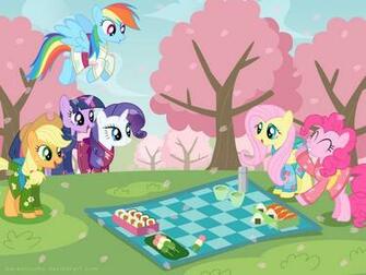 Ponies Go To Japan Hanami Wallpaper By Baraniruchu