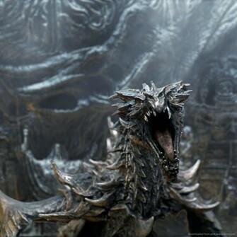 Showing Picture Skyrim Dragon Wallpaper HD
