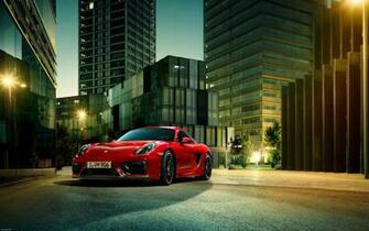 Porsche Cayman Gt4 Red HD Wallpaper Background Image