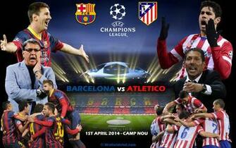 Fc Barcelona Vs Atletico De Madrid Champions League Wallpaper