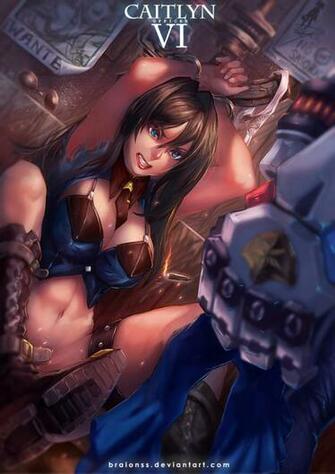 Officer Caitlyn Vs Vi Lol Wallpaper