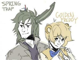 Springtrap And Golden Freddy By Sarnicsam