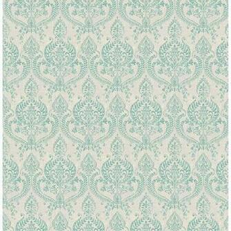Wallpaper Samples Turquoise Damask