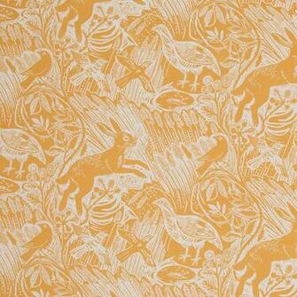 Harvest Hare Wallpaper All Mark Hearld Fabrics And