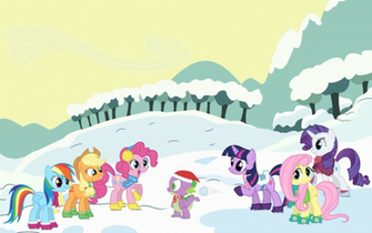 Mlp Fim Winter Scene Poster By Philiptomkins