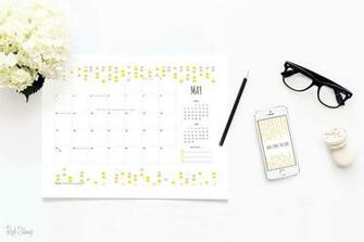 May Calendars And Wallpaper Red Stamp
