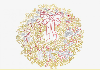 Festive Wallpaper Work Over Easy
