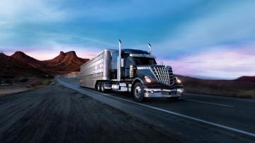 Motion Blur On Road Black Truck Wallpaper