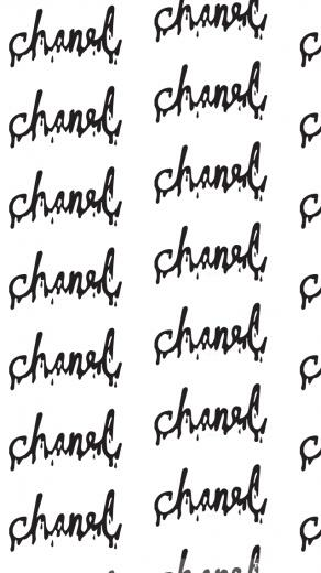 Install This Dripping Chanel Text iPhone Wallpaper