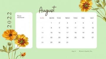August Calendar Wallpaper HD For Desktop Net