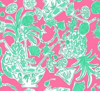 Forty Weeks Bie Lilly Pulitzer Wallpaper Prints
