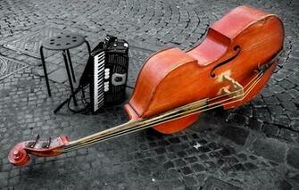 Wallpaper Violin Double Bass Instrumentos Rope Image
