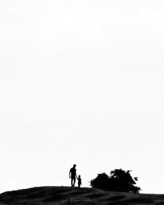 Black And White Wallpaper Father Son Mobile