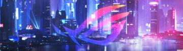 Asus Rog Republic Of Gamers Neon Nightfall Logo 3x4k Res HD