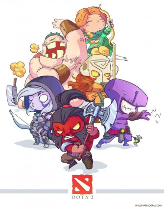 Dota Heroes iPhone Retina Wallpaper
