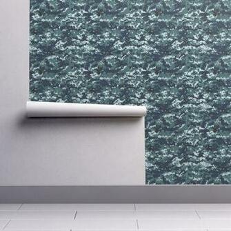 Navy Blue Digital Camo Nwu Wallpaper Ricraynor Spoonflower