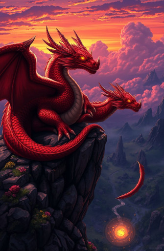 Red Dragon Gaming Wallpaper