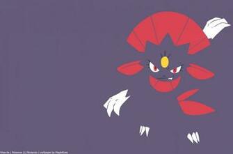 Minimalist Wallpaper Of Weavile From Pokemon Paperpull