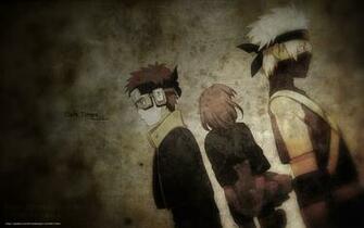 Wallpaper Naruto Hatake Kakashi Uchiha Obito Rin