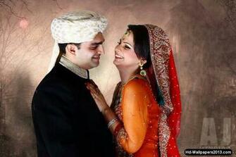 Pakistani Bridal With Groom In Wedding Dress HD Wallpaper