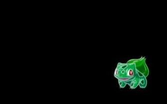 Pokemon Bulbasaur Simple Background Black