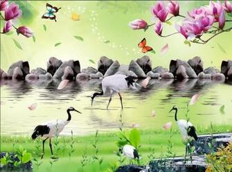 Scenery Beautiful Mural 3d Wallpaper Wall Papers For Tv