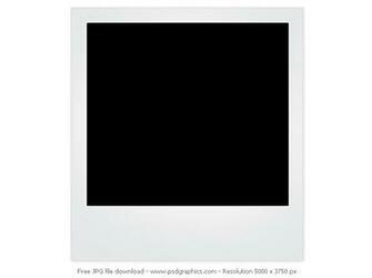Blank Polaroid Frame Background Psdgraphics