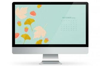 October Calendar Wallpaper