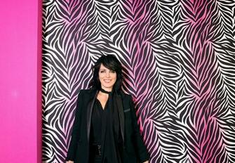 Wallpaper Nena Designer Marburg Zebra Pink Black