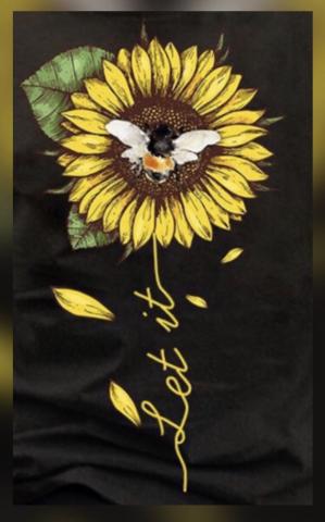 Choose Happiness Bee Art Sunflower Wallpaper