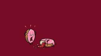 Minimalism Humor Drawing Cakes Blood Simple
