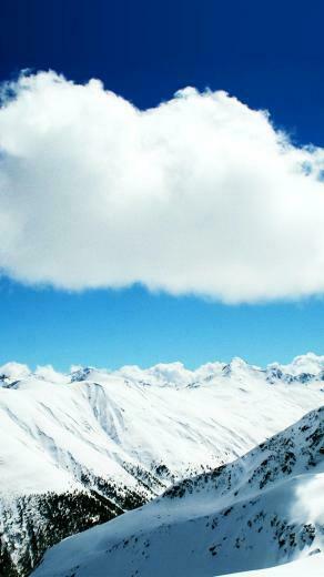 Winter Snow Mountains Wallpaper For iPhone Plus