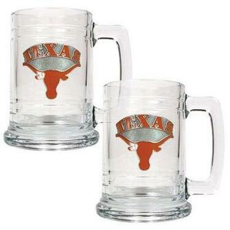 Ncaa Texas Longhorns Two Piece Ounce Glass Tankard Set