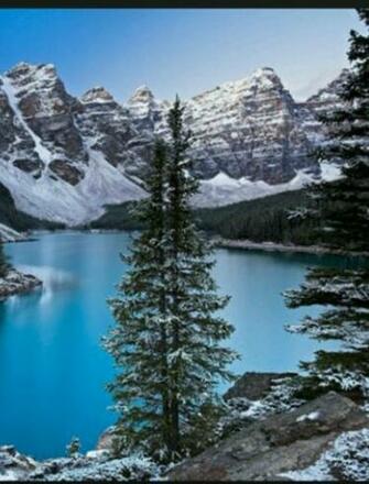 Snow Capped Rocky Mountains Wallpaper For Amazon Kindle Fire HD