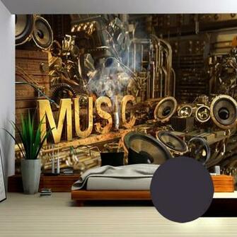Hot Sale Photo Wallpaper 3d European Style Retro Music