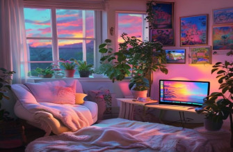 Lofi Anime Aesthetic iPad Wallpaper