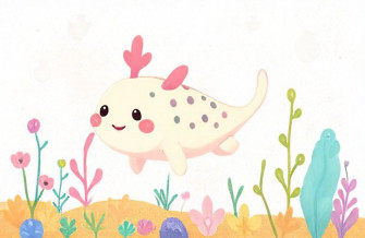 Kawaii Axolotl Wallpaper