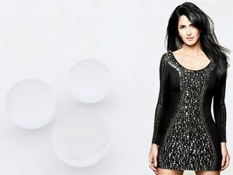 Katrina Kaif In Black Beautiful Mini Dress Desktop Wallpaper