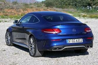 Mercedes Amg C63 S Coupe Blue Wallpaper