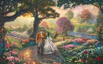 Gone With The Wind Thomas Kinkade Wikipaintings Org