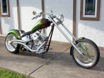Skull With Horns Bike Chopper Wallpaper