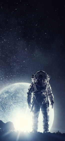 Sci Fi Astronaut Phone Wallpaper