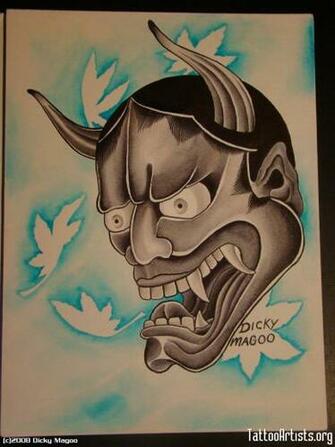 Oni Mask Tattoo Meaning Japanese HD Wallpaper Pictures