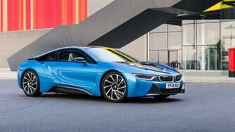 Bmw I8 Blue Side Wallpaper Background 4k Ultra HD
