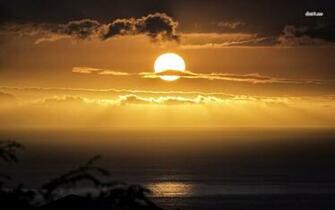 Sunset In Waikoloa Hawaii Wallpaper Beach