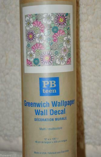 Nip Pottery Barn Teen Greenwich Wallpaper Wall Decal