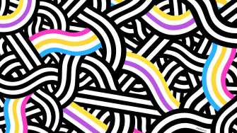 Pride Flag Background Stillo Noir