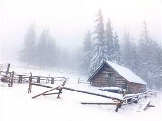 4k Wallpaper Nature Snow House Tree Winter
