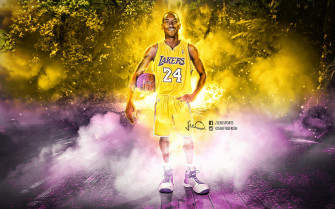 Kobe Bryant Nba Caricature Wallpaper By Skythlee